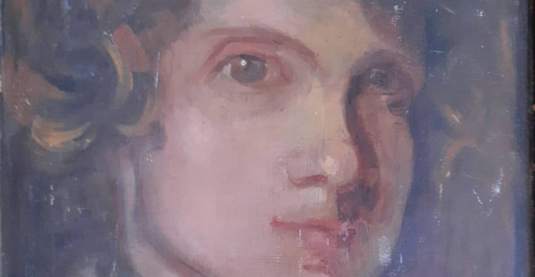 Maria Barosso, Autoritratto, olio su tela, primo decennio del sec. XX autoritratto di Maria Barosso