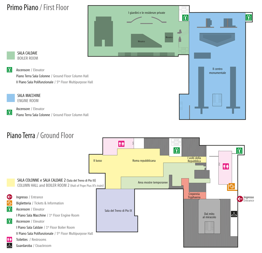 Mappa della Centrale Montemartini