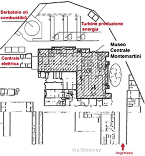 Pianta della Centrale Montemartini