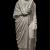 3. Statua di personaggio togato in posizione stante, travertino, metà del I secolo a.C. Roma, Villa Celimontana. Inv. S 3314, Musei Capitolini, Centrale Montemartini, Magazzino, © Sovrintendenza Capitolina ai Beni Culturali, Musei Capitolini, foto di Zeno Colantoni