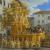 Particolare in primo piano del dipinto Il Carro d'oro di Johann Paul Schor