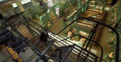 Centrale Montemartini, Sala Caldaie, veduta dall’alto della caldaia a carbone Centrale Montemartini, Sala Caldaie, veduta dall’alto della caldaia a carbone