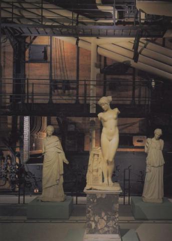 Allestimento delle sculture dei Musei Capitolini in Sala Macchine nel 1997