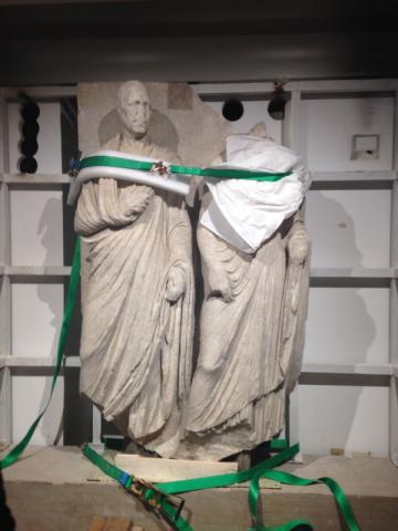 I lavori di allestimento alla Centrale Montemartini