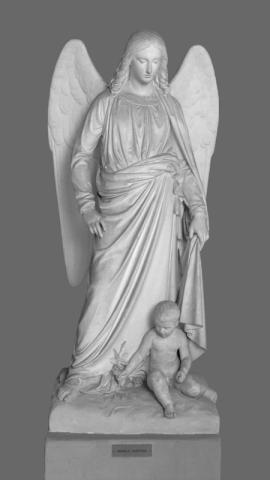 Pietro Tenerani, L'Angelo Custode, scultura in gesso, MR 43128, Museo di Roma Pietro Tenerani, L'Angelo Custode, scultura in gesso, MR 43128, Museo di Roma