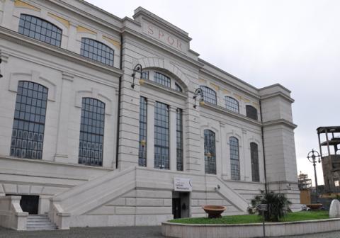 La facciata della Centrale Montemartini dopo l’intervento di restauro